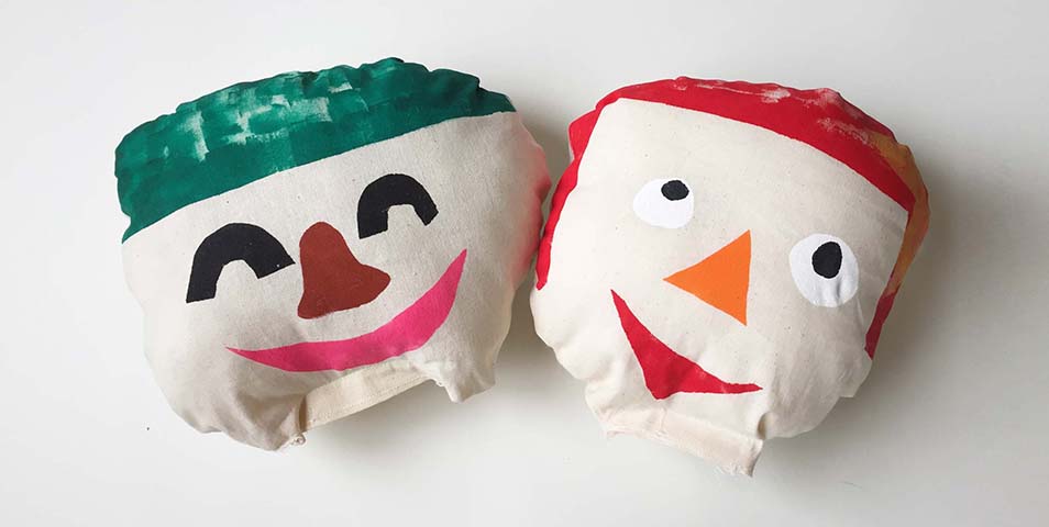 りんく　ものづくりひろば　わたしのお顔クッションを作ろう！